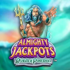 Almighty Jackpots – Realm of Poseidon logo by Novomatic Luckera Casino