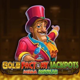 Official Jackpots logo: Gold Factory Jackpots Mega Moolah by Aurum Signature Studios at Luckera Casino