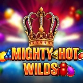Mighty Hot Wilds slot logo by Inspired Gaming at Luckera Casino