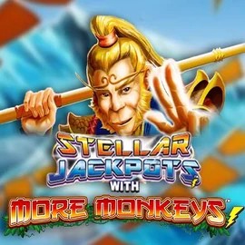 Stellar Jackpots with More Monkeys slot icon by Lightning Box Game, available at Luckera Casino