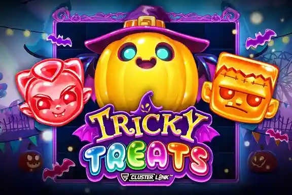 Tricky Treats logo – Slots by Push Gaming at Luckera Casino